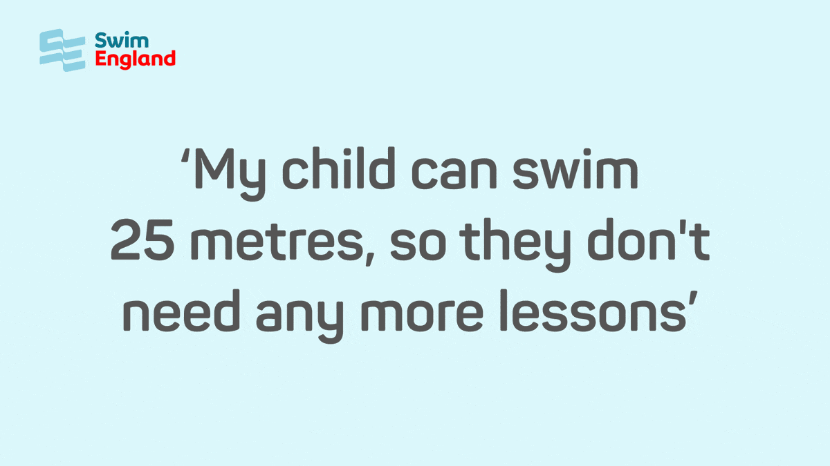 1. Child can swim 25 metres should my child continue swimming lessons