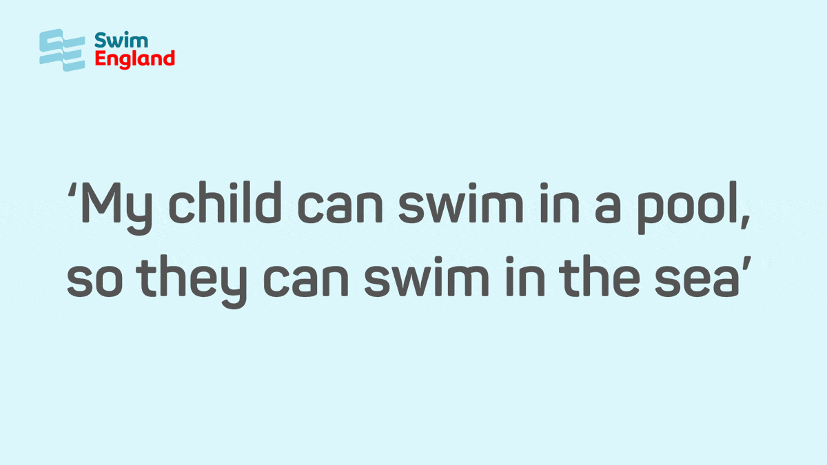 4. Swimming in the pool is the same as the sea should my child continue swimming lessons